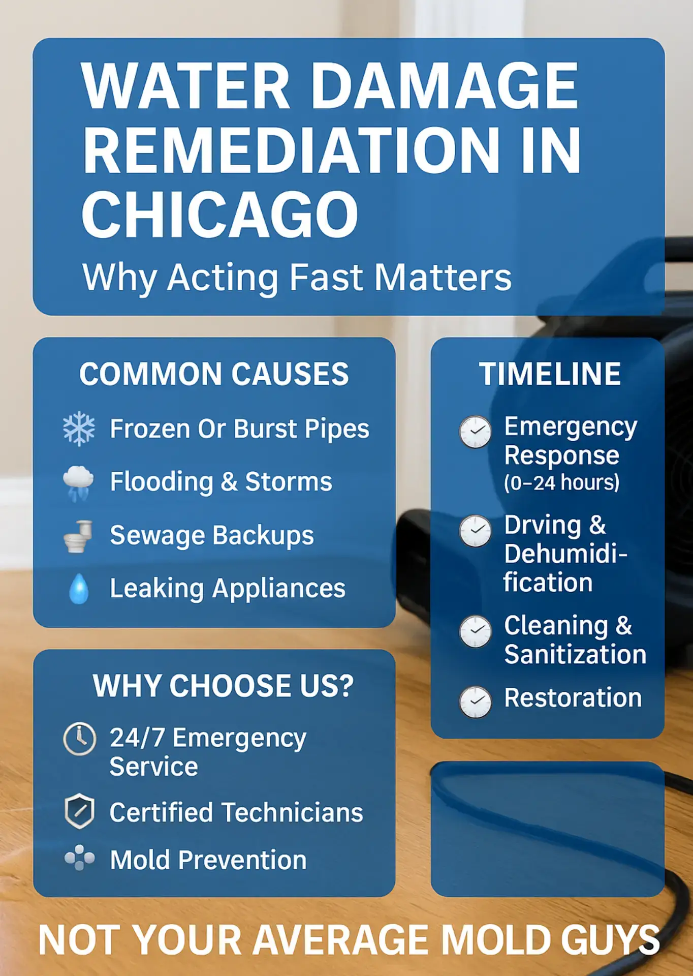 Water Damage Remediation in Chicago